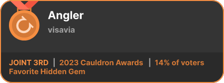 3rd place in the Favorite Hidden Gem category in the 2023 Cauldron Awards