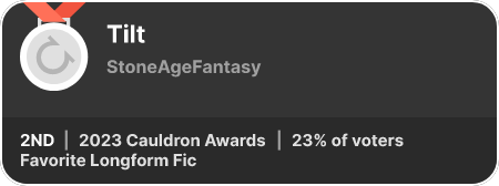 2nd place in the Favorite Longform Fic category in the 2023 Cauldron Awards