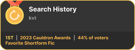 1st place in the Favorite Shortform Fic category in the 2023 Cauldron Awards