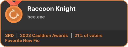 3rd place in the Favorite New Fic category in the 2023 Cauldron Awards