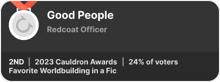 2nd place in the Favorite Worldbuilding in a Fic category in the 2023 Cauldron Awards