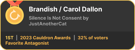 1st place in the Favorite Antagonist category in the 2023 Cauldron Awards