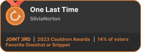 3rd place in the Favorite Oneshot or Snippet category in the 2023 Cauldron Awards