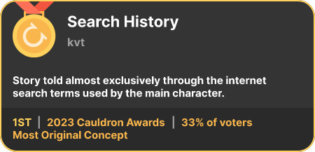 1st place in the Most Original Concept category in the 2023 Cauldron Awards