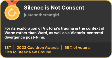 1st place in the Fics to Break New Ground category in the 2023 Cauldron Awards