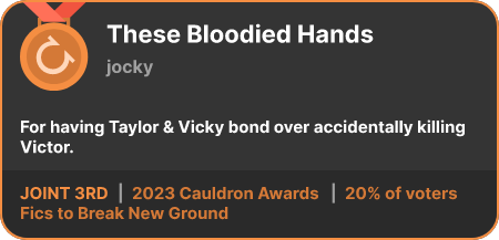 3rd place in the Fics to Break New Ground category in the 2023 Cauldron Awards