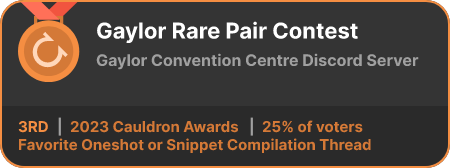 3rd place in the Favorite Oneshot or Snippet Compilation Thread category in the 2023 Cauldron Awards