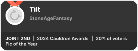 2nd place in the Fic of the Year category in the 2024 Cauldron Awards