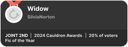2nd place in the Fic of the Year category in the 2024 Cauldron Awards