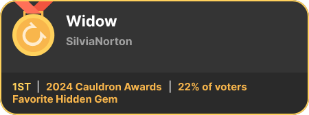 1st place in the Favorite Hidden Gem category in the 2024 Cauldron Awards