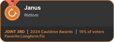 3rd place in the Favorite Longform Fic category in the 2024 Cauldron Awards