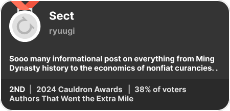 2nd place in the Authors That Went the Extra Mile category in the 2024 Cauldron Awards
