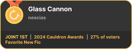 1st place in the Favorite New Fic category in the 2024 Cauldron Awards