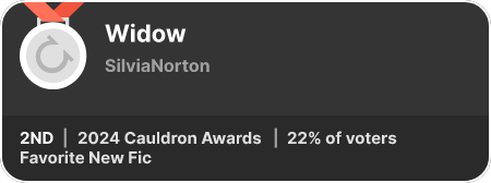 2nd place in the Favorite New Fic category in the 2024 Cauldron Awards