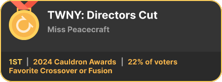 1st place in the Favorite Crossover or Fusion category in the 2024 Cauldron Awards