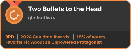 3rd place in the Favorite Fic About an Unpowered Protagonist category in the 2024 Cauldron Awards