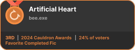 3rd place in the Favorite Completed Fic category in the 2024 Cauldron Awards