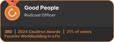 3rd place in the Favorite Worldbuilding in a Fic category in the 2024 Cauldron Awards