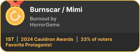 1st place in the Favorite Protagonist category in the 2024 Cauldron Awards