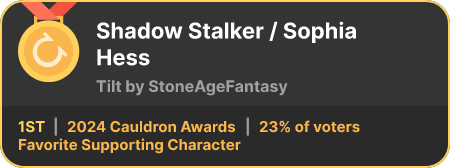 1st place in the Favorite Supporting Character category in the 2024 Cauldron Awards