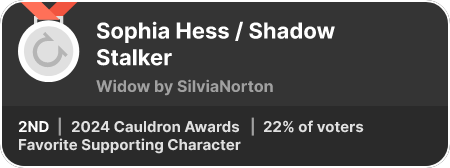 2nd place in the Favorite Supporting Character category in the 2024 Cauldron Awards