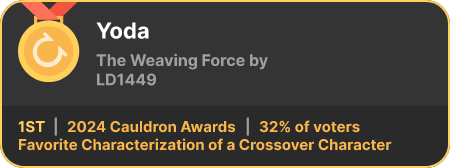 1st place in the Favorite Characterization of a Crossover Character category in the 2024 Cauldron Awards
