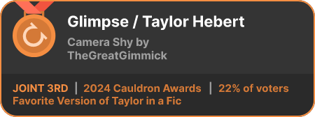 3rd place in the Favorite Version of Taylor in a Fic category in the 2024 Cauldron Awards