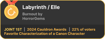 1st place in the Favorite Characterization of a Canon Character category in the 2024 Cauldron Awards