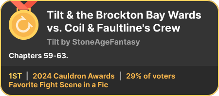 1st place in the Favorite Fight Scene in a Fic category in the 2024 Cauldron Awards