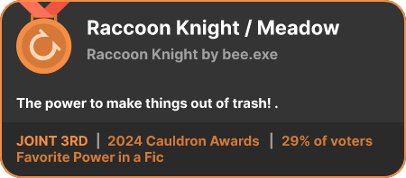 3rd place in the Favorite Power in a Fic category in the 2024 Cauldron Awards