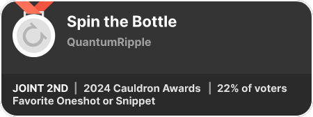 2nd place in the Favorite Oneshot or Snippet category in the 2024 Cauldron Awards