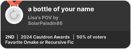 2nd place in the Favorite Omake or Recursive Fic category in the 2024 Cauldron Awards
